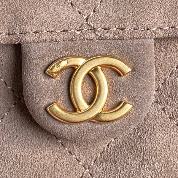 CC 25C Hobo Bag 40cm Rosy Brown Suede