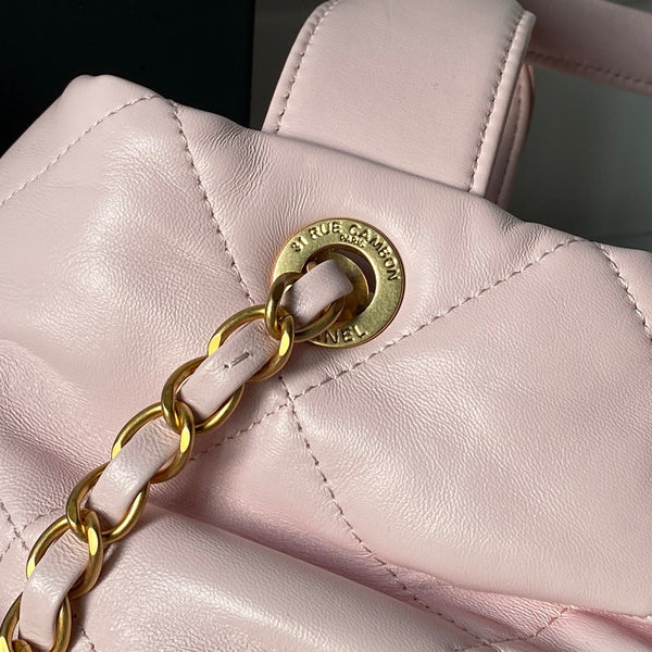 Chanel 25K Bow Bag Pink Gold Calfskin 295190