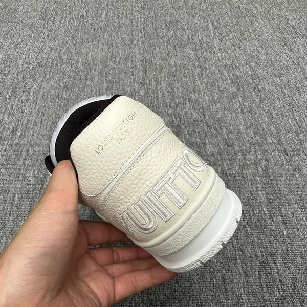 LV TRAINER BIANCO MIX NERO MONOGRAMMA PELLE DI VITELLO