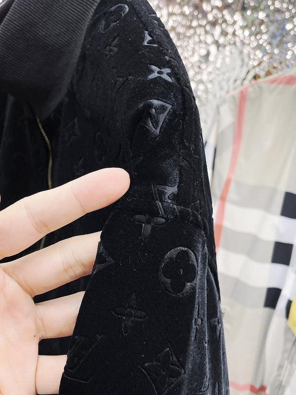 GIACCA LV IN VELLUTO MONOGRAM NERO 239034