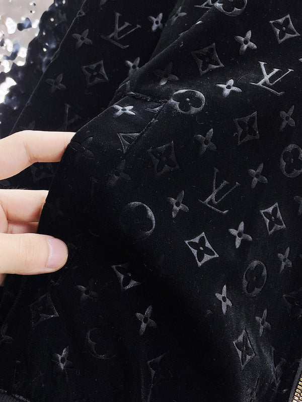 GIACCA LV IN VELLUTO MONOGRAM NERO 239034