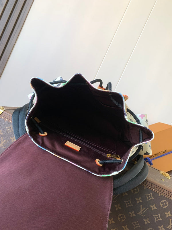 LV Christopher Large Backpack White Monogram Canvas