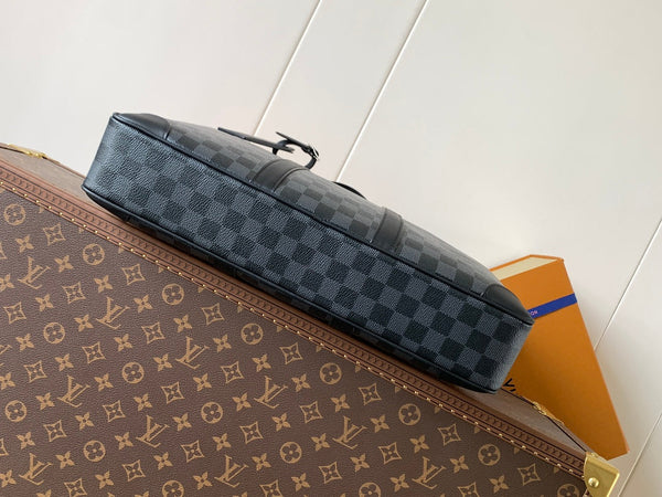 LV Porte-Documents Voyage Black Damier Graphite Canvas