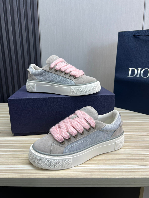 CD B33 SNEAKER GRAY SUEDE AND FABRIC