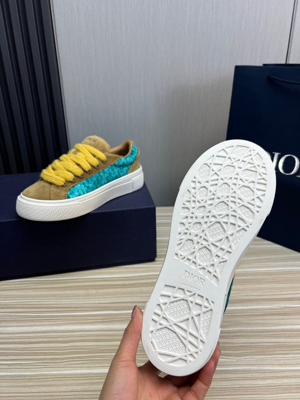 CD B33 SNEAKER FLAX SUEDE AND FABRIC