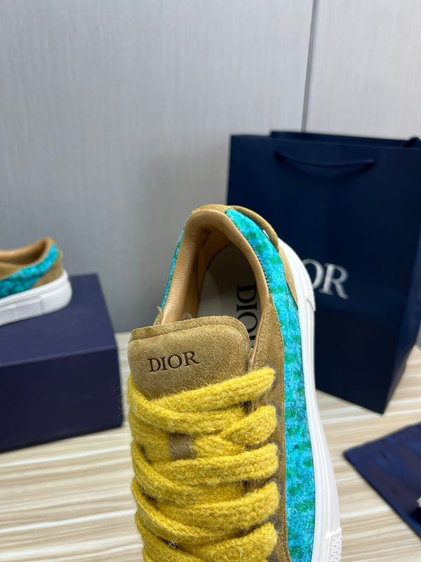 CD B33 SNEAKER FLAX SUEDE AND FABRIC