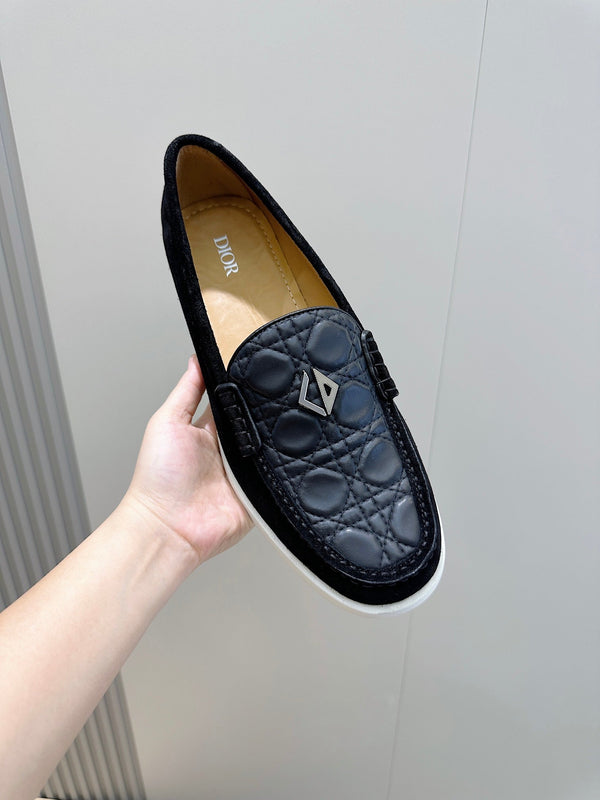 CD GRANVILLE BASIC LOAFER BLACK EMBOSSED CALFSKIN