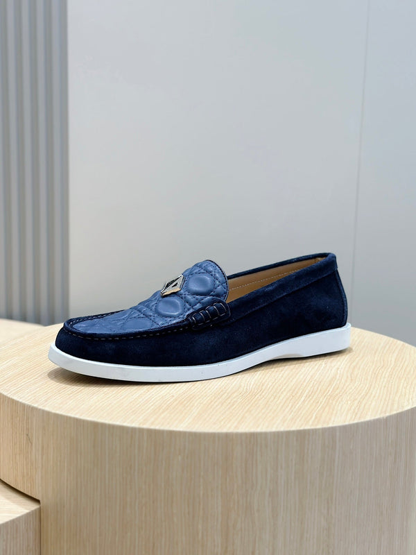 CD GRANVILLE BASIC LOAFER COBALT EMBOSSED CALFSKIN