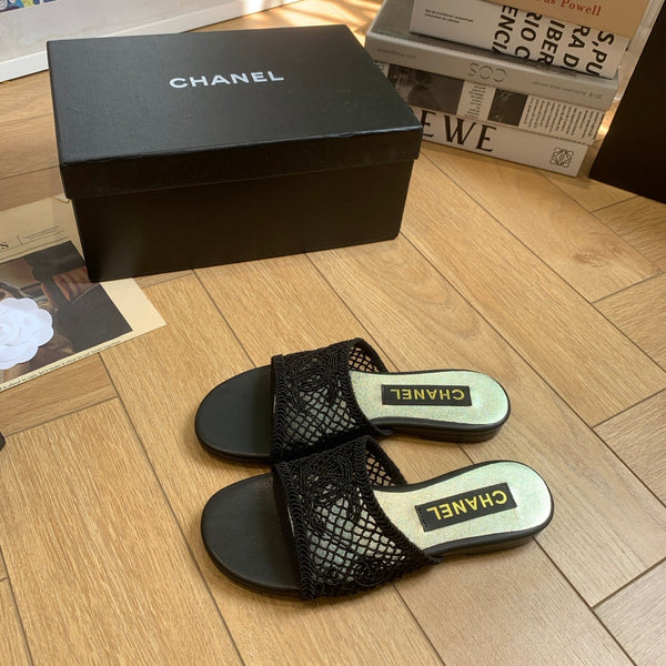 CC 25 Slippers Black Special Woven 307027