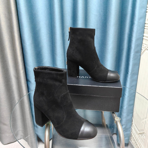 CC Ankle Boots 70mm Black Suede