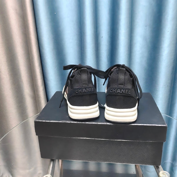 CC Sneaker Brown Black Suede And Polyester Mesh Fabric