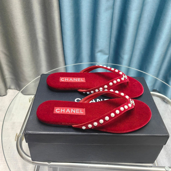 CC Perizoma in velluto rosso perla