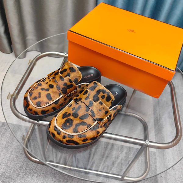 HM 25 Go Mule Leopark Horsehair Fabric 369354