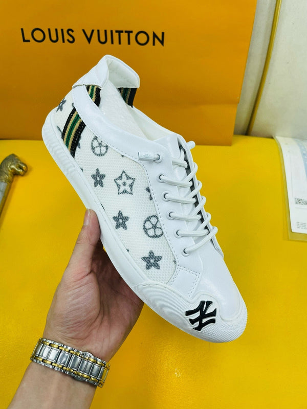 SNEAKER LV MONOGRAM BIANCO JACQUARD E PELLE DI VITELLO