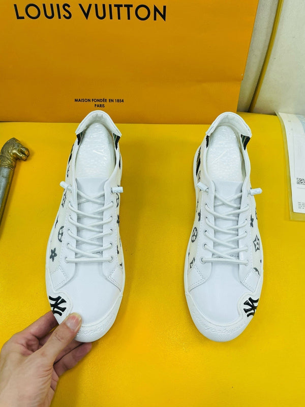 SNEAKER LV MONOGRAM BIANCO JACQUARD E PELLE DI VITELLO