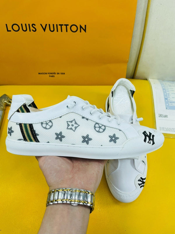 SNEAKER LV MONOGRAM BIANCO JACQUARD E PELLE DI VITELLO