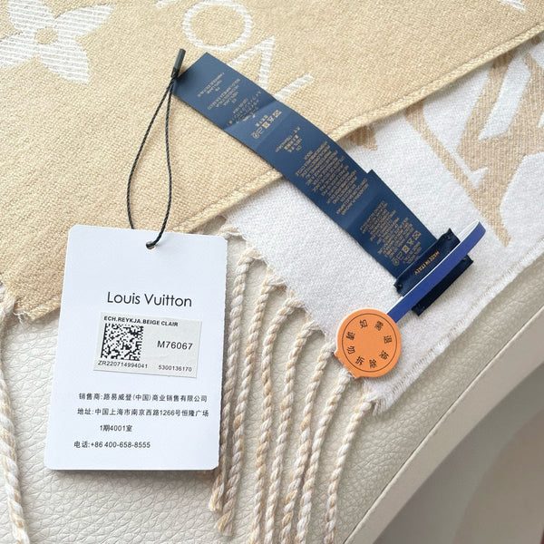 SCIARPA ESSENZIALE 186 CM IN LANA BEIGE CAMMELLO 399775