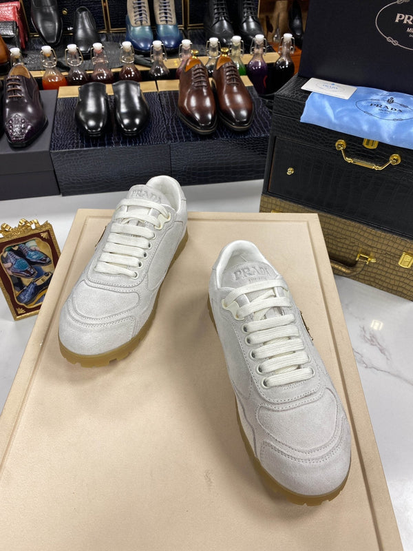 PRA TRAIL FADED GREY SUEDE SNEAKERS