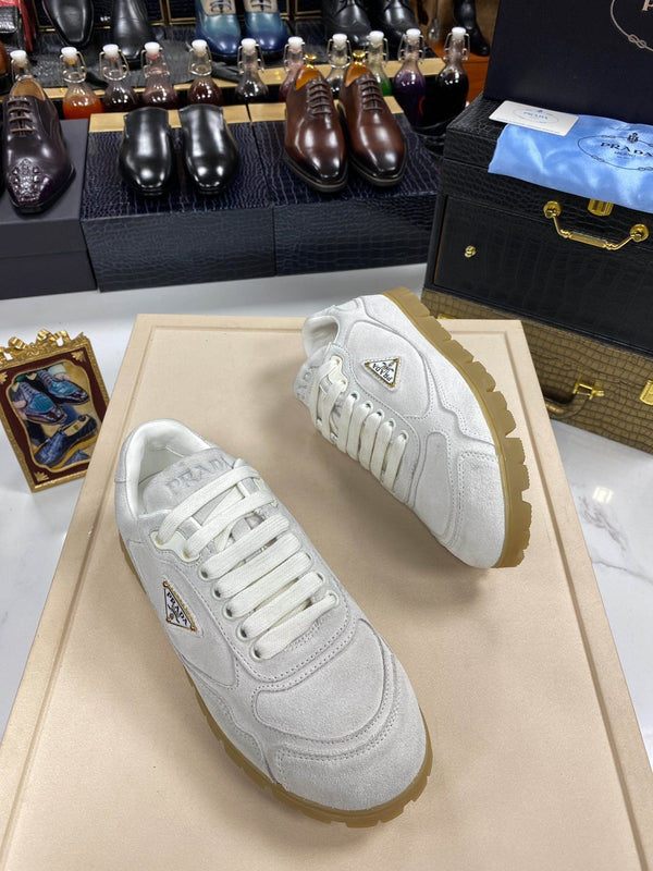 PRA TRAIL FADED GREY SUEDE SNEAKERS