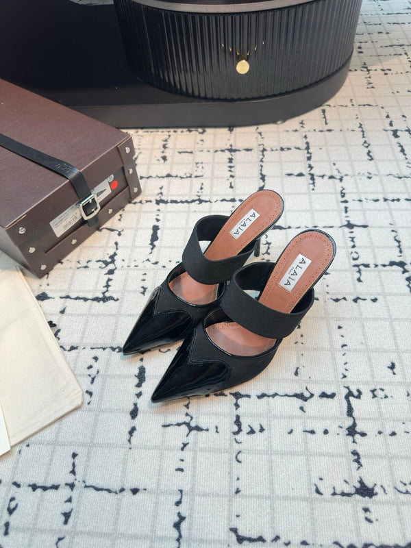 ALAIA TACCO ALTO 9 CM IN VITELLO NERO