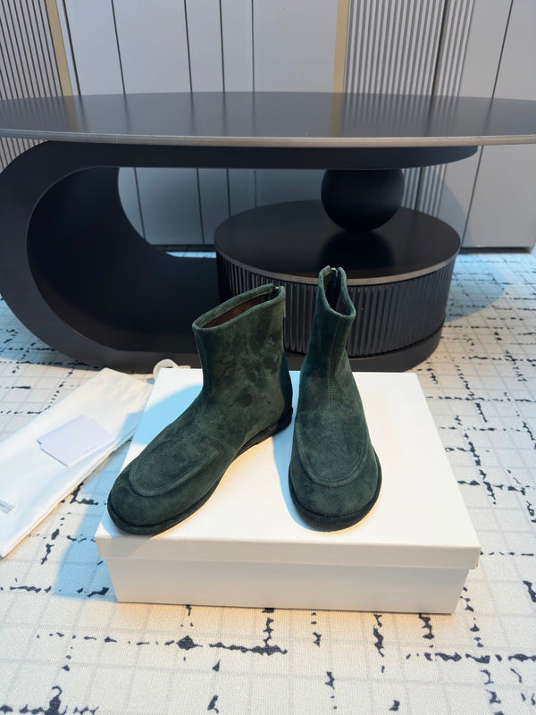 The Row Canal Ankle Boots 20mm Angry Ocean Suede 429311