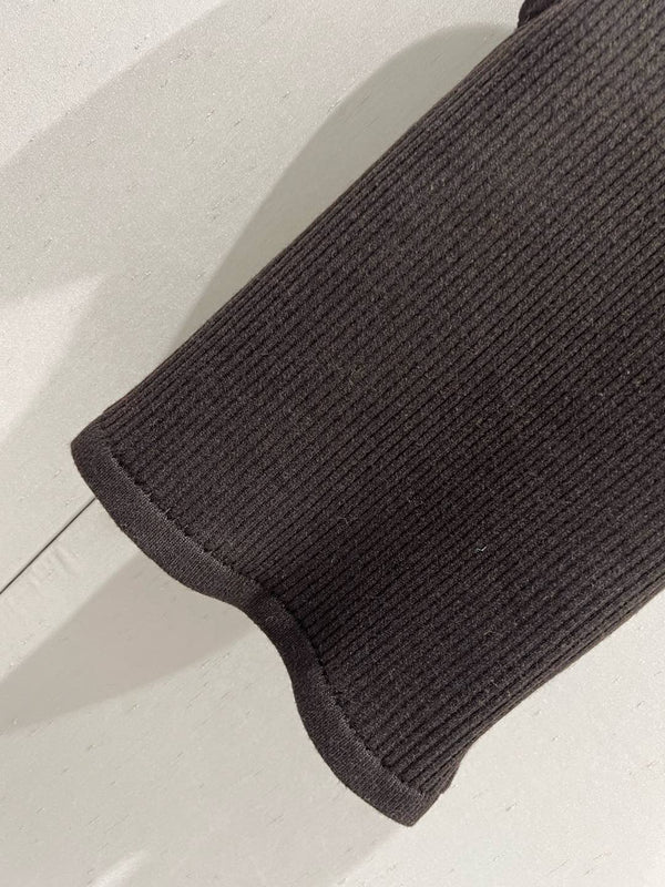 Miu Miu 25 Collar Vest Sweater Top Brown Wool