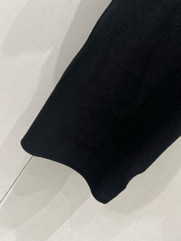 Miu Miu 25 Knitted Dress Black Poliamide