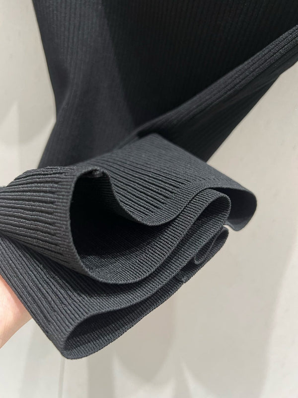 Miu Miu 25 Knitted Dress Black Poliamide