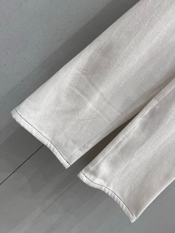 CC 25 Straight Jeans White Cotton