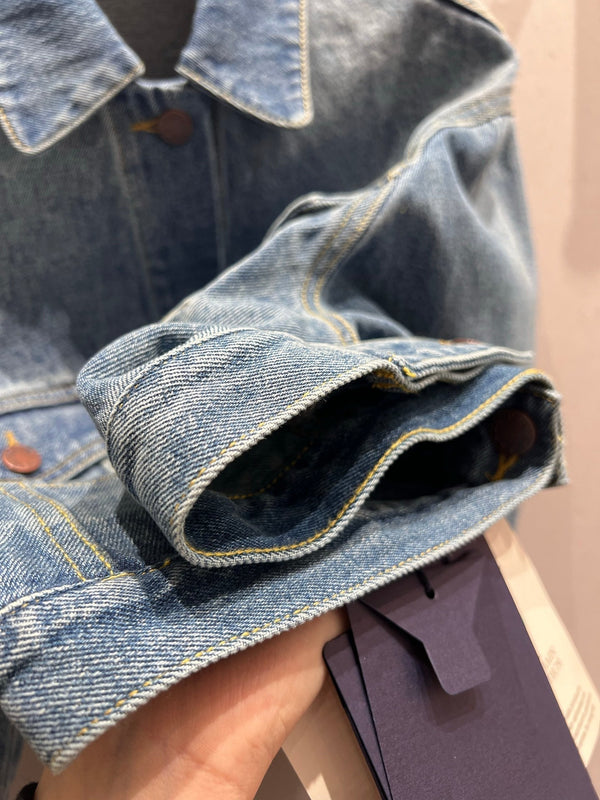 Prada 25 Denim Jacket Blue Cotton 214221