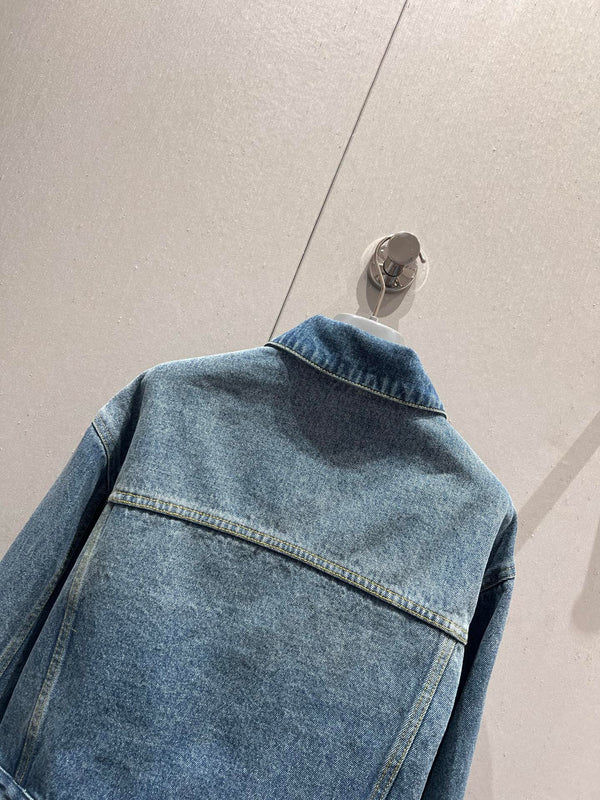 Prada 25 Denim Jacket Blue Cotton 214221
