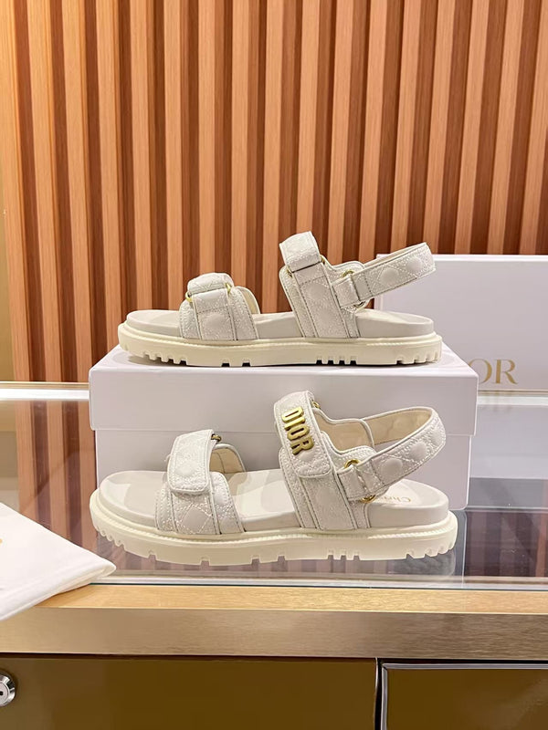 CD Dioract Sandal Quilted Cannage Calfskin and Lambskin 242446