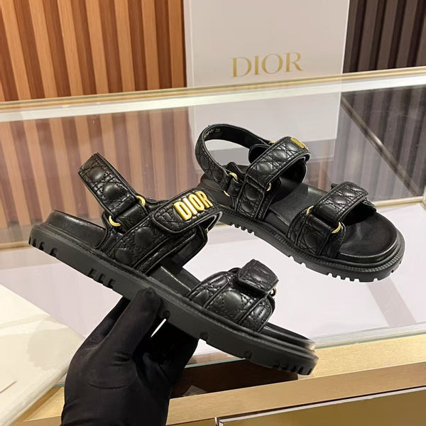 CD Dioract Sandal Quilted Cannage Calfskin and Lambskin 242446