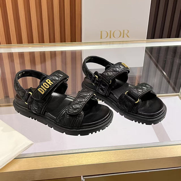 CD Dioract Sandal Quilted Cannage Calfskin and Lambskin 242446