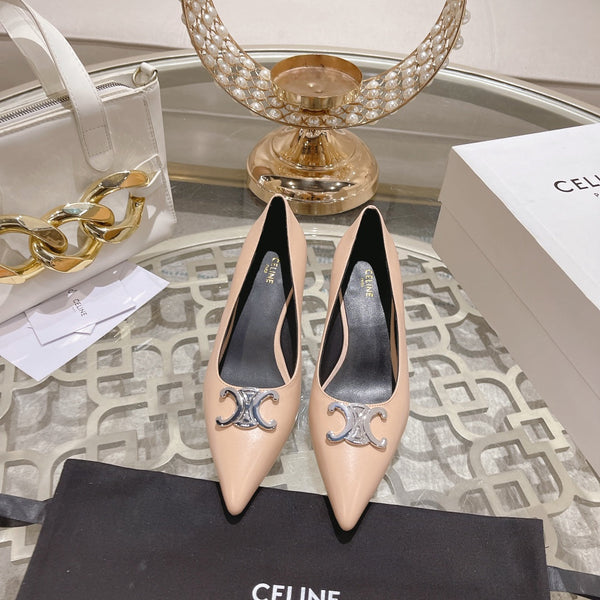 HIGH-HEELS 5 CM IN MACAROON TAN CALFSKIN