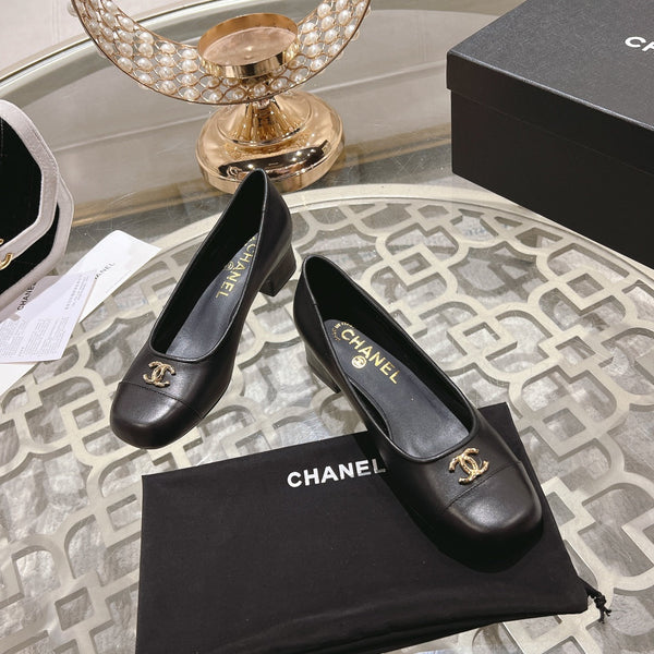 CC Tacco Alto 35mm In Pelle Di Agnello Nera 943283