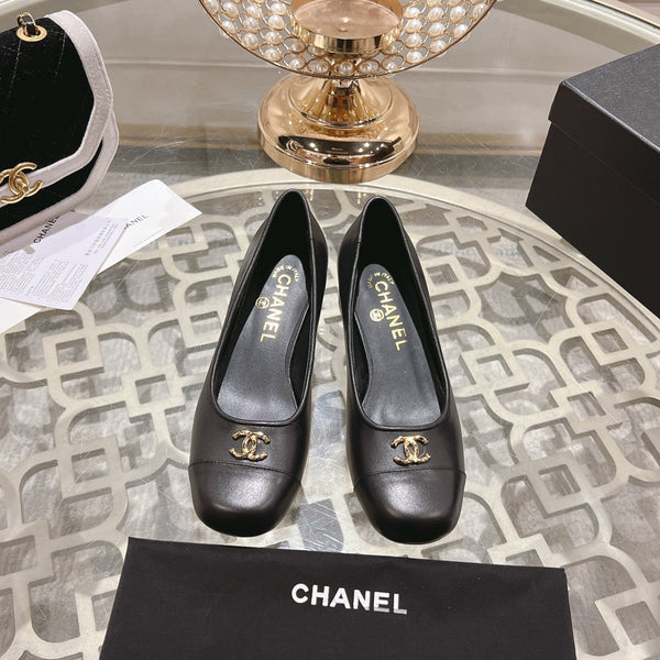 CC Tacco Alto 35mm In Pelle Di Agnello Nera 943283