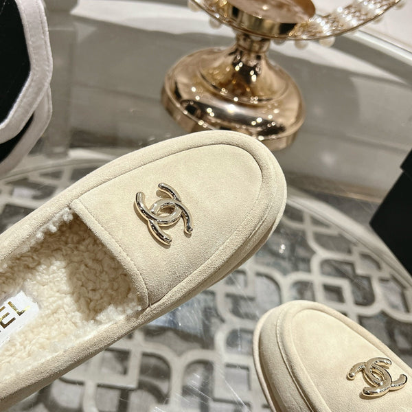 Mocassino CC 25A in pelle scamosciata Sherpa beige chiaro