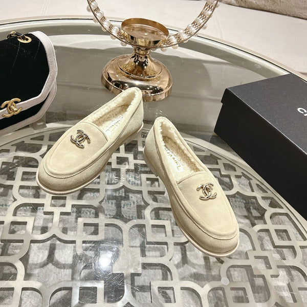 Mocassino CC 25A in pelle scamosciata Sherpa beige chiaro