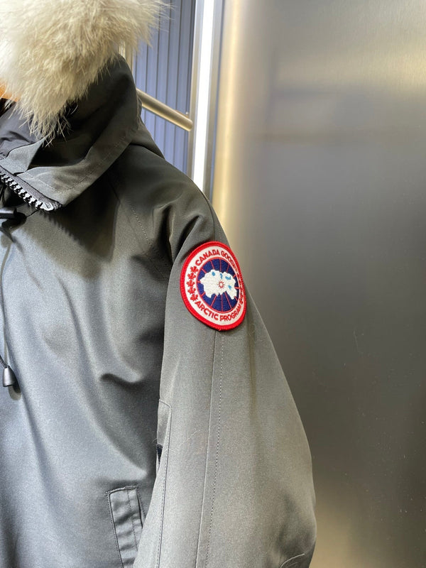 C. Goose Bomber Jacket Grey Polyester 0037