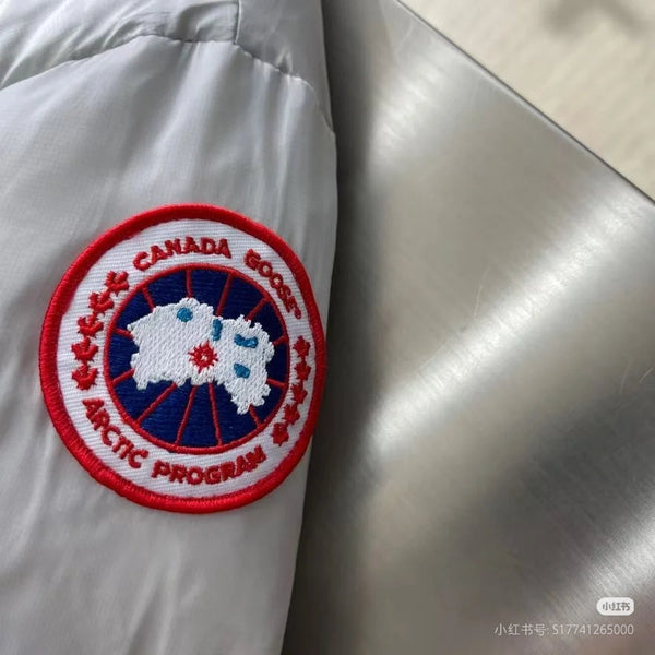 C. Goose Jacket Grey White Polyester 0047