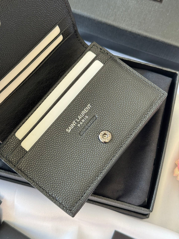 YSL Wallet Black Cowhide 240570