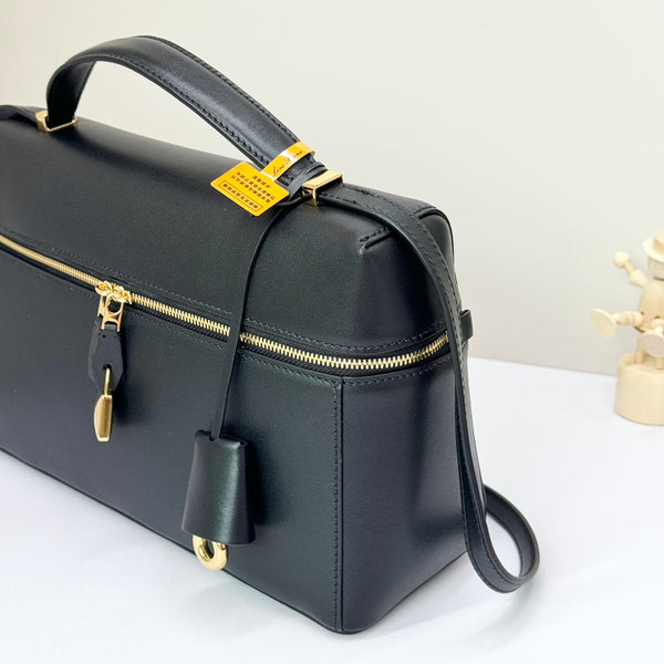 LP Extra Bag 27cm Black Smooth Calfskin