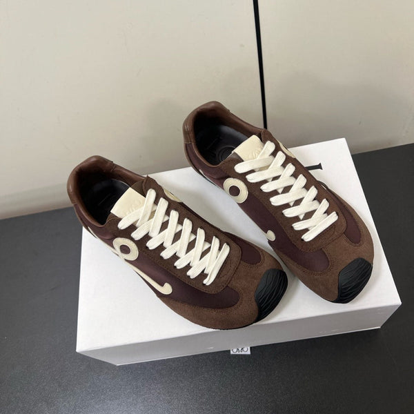 Loewe Ballet Runner 2.0 Sneaker Brown Nylon Sheepskin