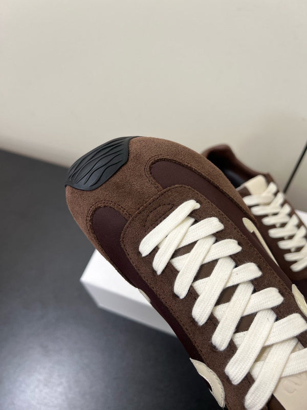 Loewe Ballet Runner 2.0 Sneaker Brown Nylon Sheepskin