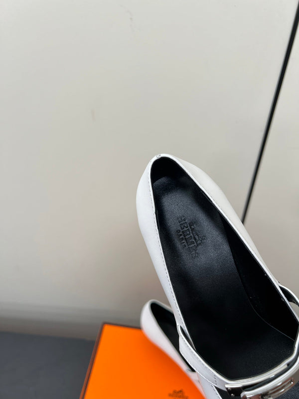 HM 25C Kiara 40 Pump Pelle di vitello bianca 210282