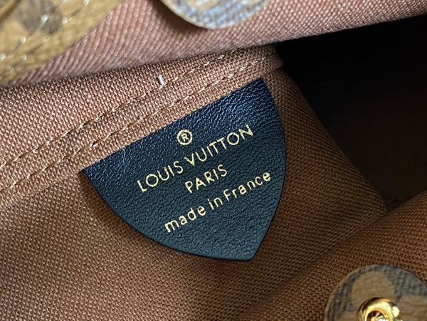 ATLANTIS BB 17 IN TELA RETRO CON MONOGRAMMA MARRONE