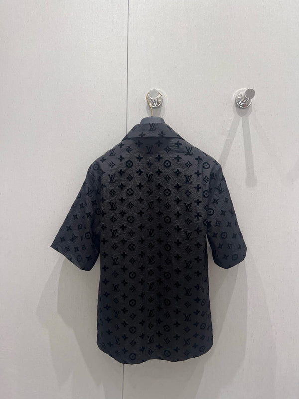 LV 25 Set Short Black Silk 214990