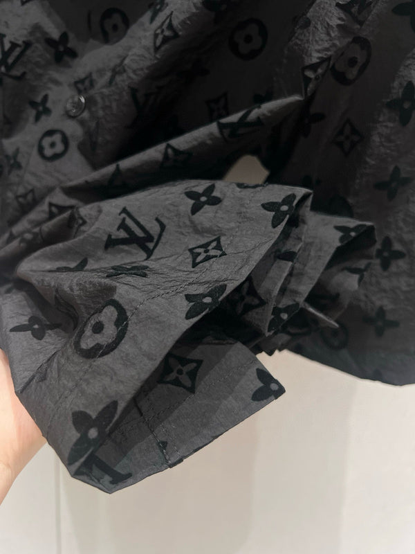 LV 25 Set Short Black Silk 214990