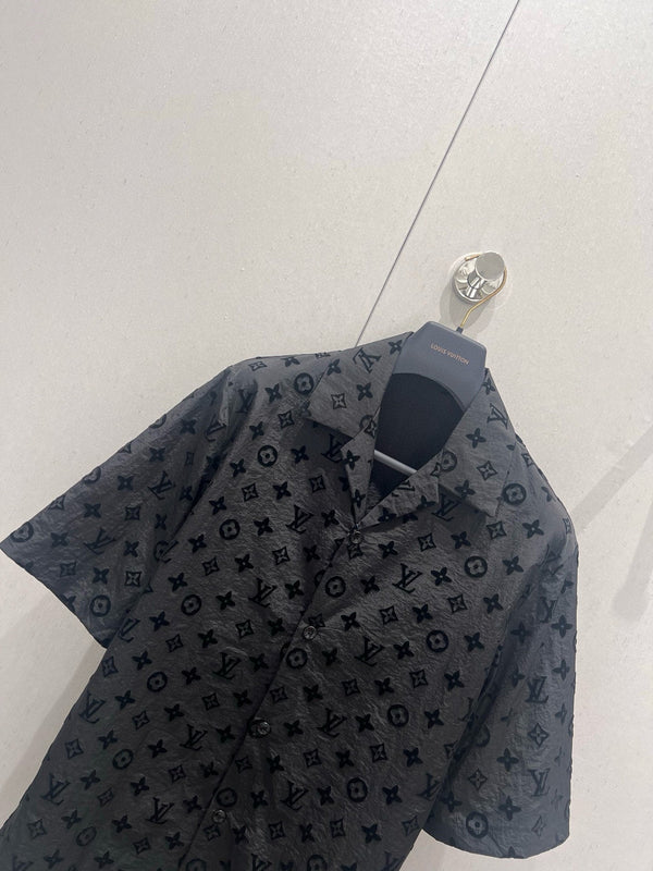 LV 25 Set Short Black Silk 214990